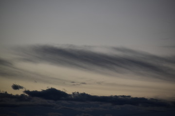 冬の朝の空