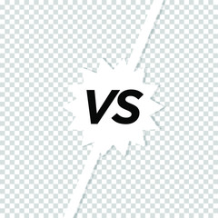 Versus VS letters fight design template. vector illustration