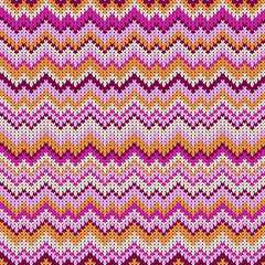 Vector seamless knitted multicolored texture, needlework background for Wallpaper, website, print