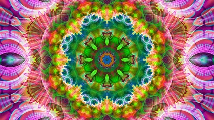 Kaleidoscope Mandala Art Design Abstract Background