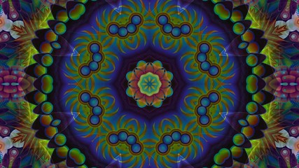 Kaleidoscope Mandala Art Design Abstract Background