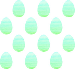 Seamless pattern, backgrounds, textures of colored abstract Easter eggs. Watercolor decorative drawing