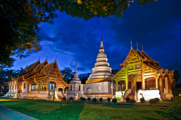 Naklejka premium wat phra singh temple, Chiang mai