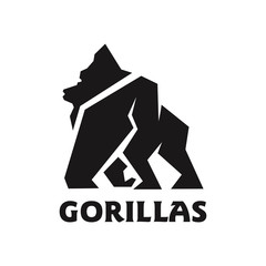 Gorilla mascot Logo Design Vector Illustration © Jukyelabs