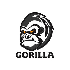 Gorilla mascot Logo Design Vector Illustration