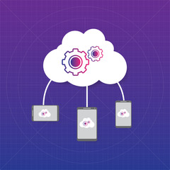 Cloud computing concept