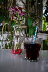 Beautiful Flower in the middle of a table
