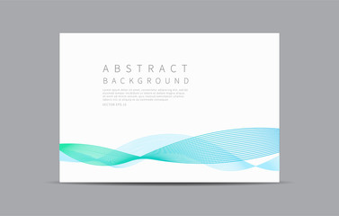 Abstract Background. Curve lines Minimal Design. Vector illustration