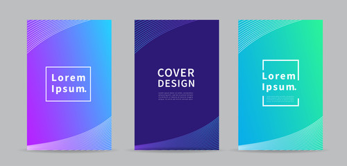 Abstract covers design template. Modern design with gradient color. Cover templates for catalog, brochure, poster, portfolio. Vector illustration.