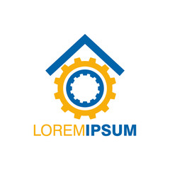 Industrial Logo Design Vector Template