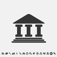 official building icon vector for web and graphic design
