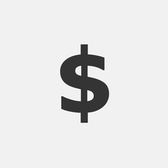 dollar currency icon vector for web and graphic design