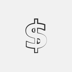 Fototapeta premium dollar currency icon vector for web and graphic design