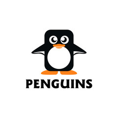 Penguin Logo design vector template