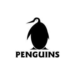 Penguin Logo design vector template