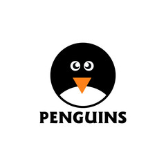 Penguin Logo design vector template