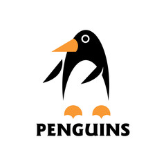 Penguin Logo design vector template