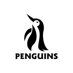 Penguin Logo design vector template