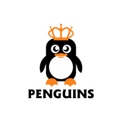 Penguin Logo design vector template