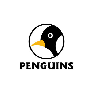 Penguin Logo design vector template