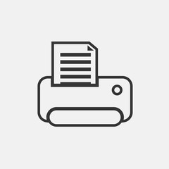 printer icon vector for web and graphic design