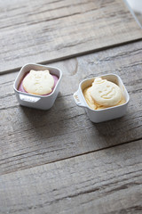 さつまいもプリンとクッキー