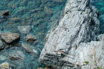 rock in the sea