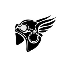 Fototapeta premium Motorcycle rider helmet, t shirt print design, Transportation industry. Vector illustration isolated on background,