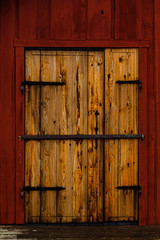 old wooden door