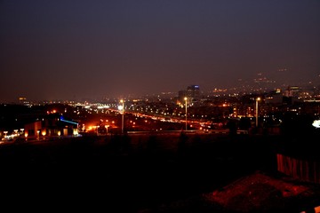 Fototapeta na wymiar Asia, Iran, Tehran, Milad Tower, 435m, High, Night,