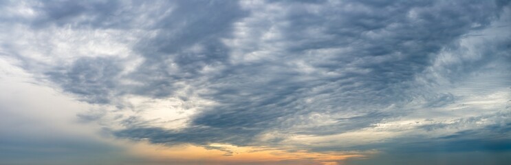 Fantastic clouds at sunrise