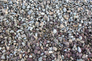Gravel in the track bed