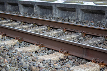 Fixing clips of the rails
