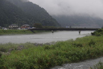 Fototapeta premium 長良川 岐阜県 白鳥地区