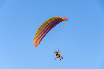 Preparation for flights on paramotors. Flying on paramotor.