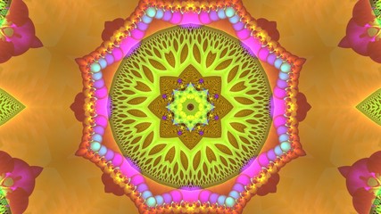 Kaleidoscope Mandala Art Design Abstract Background