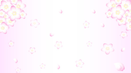 舞い散る桜のフレーム