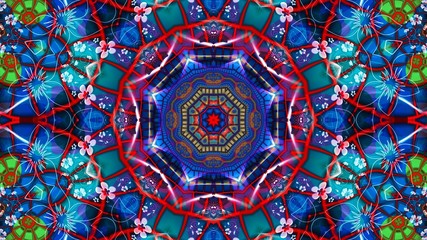 Kaleidoscope Mandala Art Design Abstract Background