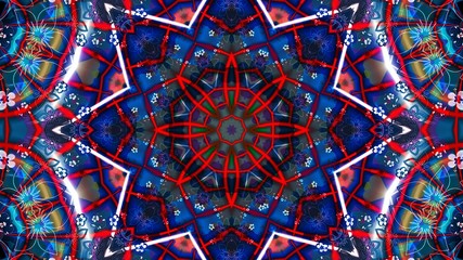 Kaleidoscope Mandala Art Design Abstract Background