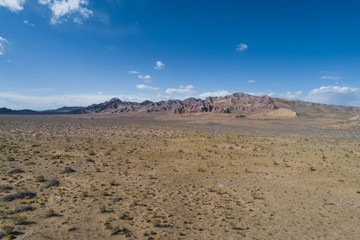 aerial view of dry land in Qinghai, China
