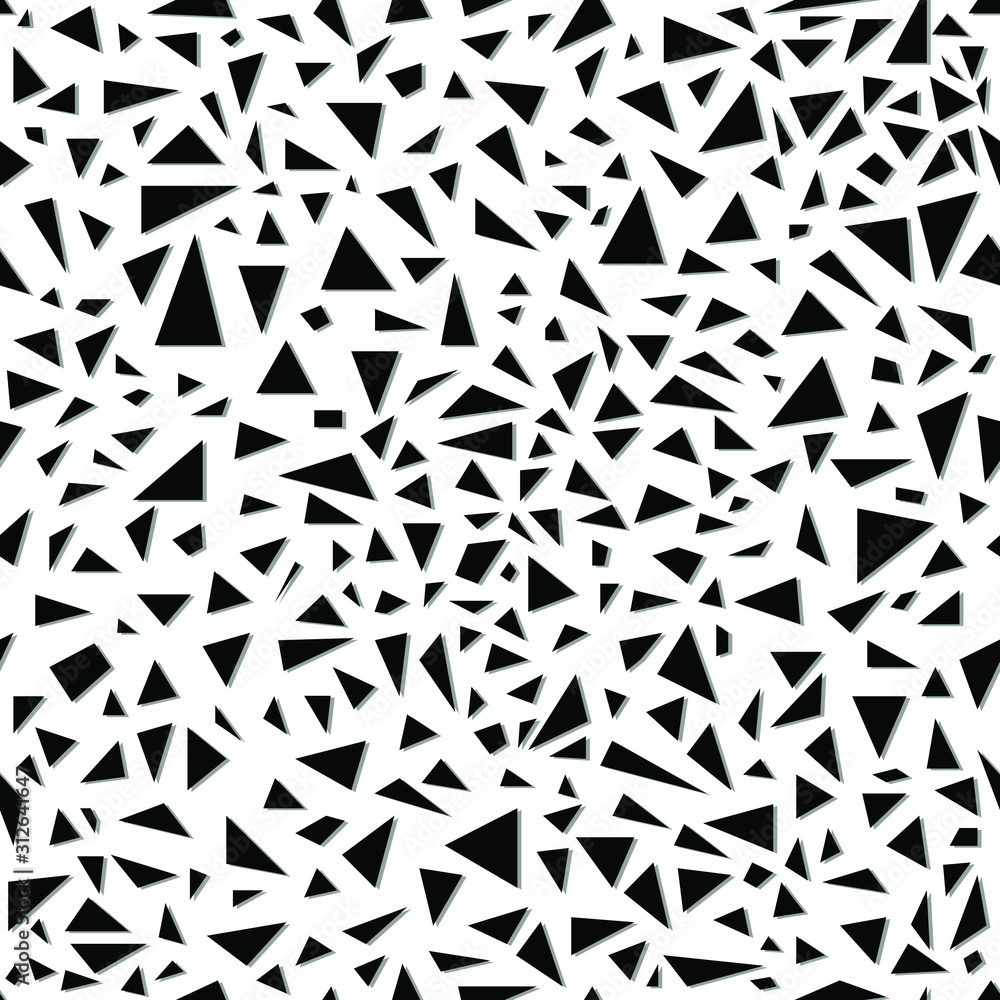 Poster triangle geometry seamless pattern - abstract
