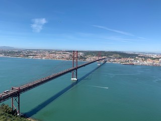 Fototapeta na wymiar View of a bridge on a sunny day