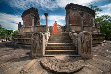 Ruins of the historical city of Polonnaruwa, Sri Lanka