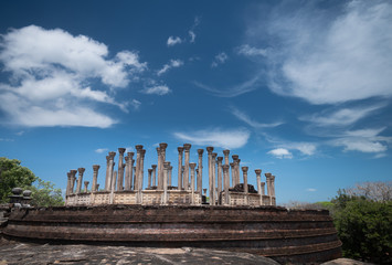 Ruins of the historical city of Polonnaruwa, Sri Lanka