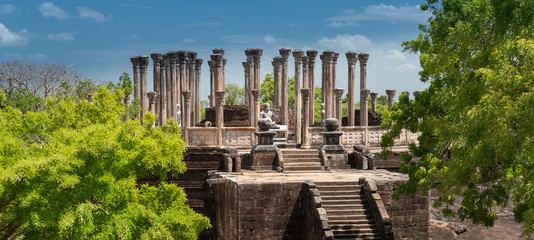 Ruins of the historical city of Polonnaruwa, Sri Lanka - 312643454