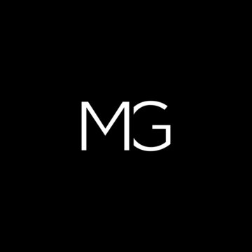 Creative unique minimal MG initial based letter icon logo