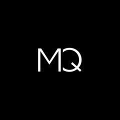 Creative unique minimal MQ initial based letter icon logo