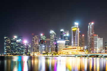 Obraz na płótnie Canvas Singapur / Skyline