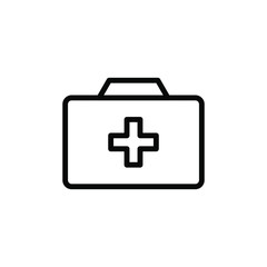 First aid vector outline icon