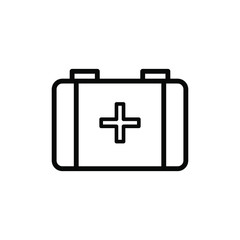 Obraz premium First aid vector outline icon